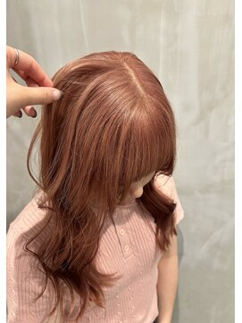 ベルベットヘア 千早店(Velvet hair) pink beige【Shion】