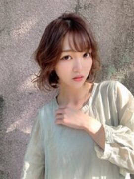 プランタン(hair garden PRINTEMPS byflammeum) フレンチガーリー◎ボブ×ウェーブ【海老名】