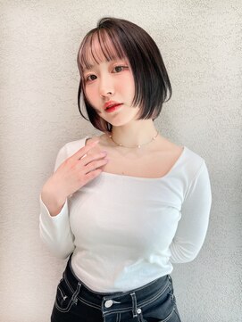 ロンド ジュルード 名古屋(Lond jeloud) ショート ボブ インナーカラー 韓国風41123