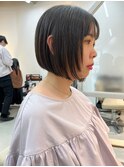 10代20代/刈り上げボブ/刈り上げショート/暗めカラー