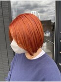 ハイトーン/オレンジカラー/マチルダボブ