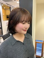 ハブ(hub) 【天神今泉】韓国風丸みボブ