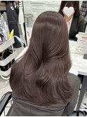 ラベンダーグレージュ ラベンダーブラウン 透明感カラー