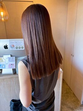 マイ ヘア デザイン 岡崎(MY hair design) ストレート×スカーレットロング20代30代40代大人可愛い