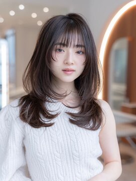 ドリップ バイ ハバナ 原宿(driP. by HAVANA) 20代30代ミディアム韓国風レイヤーカット髪質改善ストレート