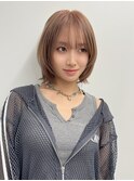 【長谷川】小顔レイヤーハッシュボブ