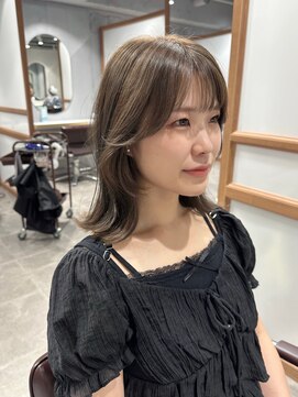 シャルム 溝の口店(charme) 韓国ヘア顔まわりレイヤーカット前髪デザインカラー
