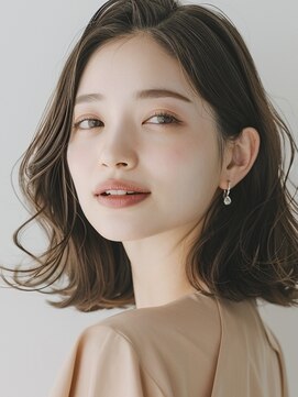 ゆるふわミディボブ