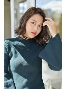 ナナナ パレナ 宝塚店(nanana parena) ミディアムレイヤーくびれデジパ/ゆるふわクセ毛風パーマ