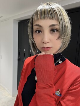 ニュアージュ 表参道 南青山(Nuage’) 大人ガーリー小顔似合わせショートボブカットミディアムレイヤー