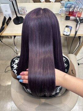 ケンジ 平塚ラスカ店(KENJE) ラベンダーピンク/ダークブルー/デジタルパーマ/平塚駅ー