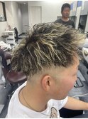 メッシュ　ツイストパーマ