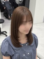 ヴィヒタ 川越 本川越(VIHTA.)&nbsp;艶髪◎ミディアムレイヤーカット×ミルキーベージュ似合わせ川越