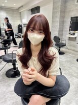アンダーバーホワイト(_WHITE)&nbsp;似合わせ顔周り/艶ラベンダーで作る韓国ヘア♪
