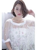 うざバングにマッシュボブ[mignon]透明感アッシュカラー