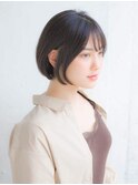 耳掛けショート 似合わせカット シースルーバング
