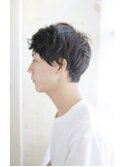 ツーブロックリバースショート