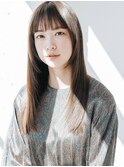 くびれヘア顔周り韓国レイヤーカット黒髪ショートミディアム/柏
