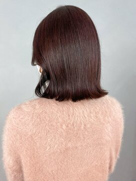 アイティーバイアルバム 下北沢店(IT by ALBUM) ロブピンクブラウン_アースカラーくびれヘアツートン_ba377381