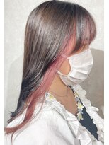 シアン(CYAN)&nbsp;#10代#20代#インナーカラー#ピンク#ピンクベージュ#透け感