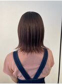 ミディスタイル×ベージュカラー