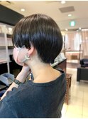 ◎丸みショート 地毛風グレージュ 神戸 三宮