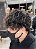 緩め縦落ちウルフパーマ