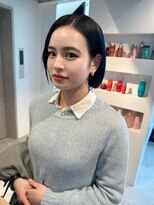 アイトーキョーエス 渋谷(AI TOKYO S)&nbsp;斜めバング/シルキーベージュ/ブラントカット[渋谷駅]