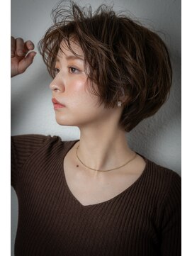 カバーヘア ブリス 大宮西口(COVER HAIR bliss) ショートマッシュパーマステップボーンカットv大宮20代30代40代
