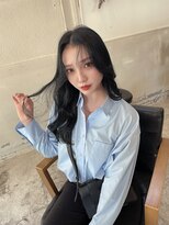 ボアップ 松山店(boappu)&nbsp;韓国アイドルになれるブリーチなし！ブルーブラック！！