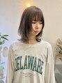 スロウ(slow)&nbsp;ミルクティーとブラック系アウターカラーのウルフボブ