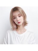 【Moana Lua】#インナーカラー#韓国ヘア#ケアブリーチ#ピンク