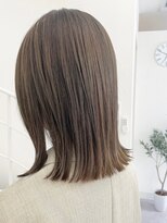 フレイムス ヘアアンドリラックス 戸田店(Frames hair&relax) 切りっぱなしボブ×柔らかベージュ