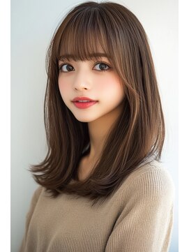 カグヤ(Kaguya) 小顔レイヤー/ヌーディーカラー/夏カラー