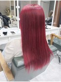 赤髪　ワインレッド　レッドブラウン