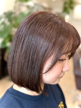 プラウドヘアー(Proud hair) 新定番的切りっぱなしシンプルボブstyleー★