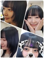 クリア 美容室&nbsp;顔周りレイヤー☆姫カット