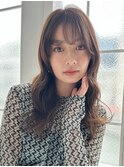 顔回り×ロングレイヤー