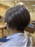 小顔丸みショート