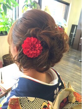 アレア(aller.a)の写真/【着付用個室完備】和装のお客様にオススメ☆お写真に残る大切な日をプロの技術でトータルビューティーに♪