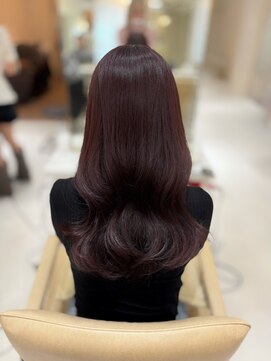 ジーナ 博多(Zina) 【 博多美容室 】 落ち着いたレッドブラウン♪