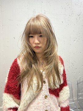 タロ(TALO) 【TALO】ミルクティーベージュとレイヤーカット