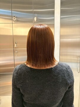 オーガニック リブ 川越(organic+live) シナモンベージュ × ツヤパツミニボブ