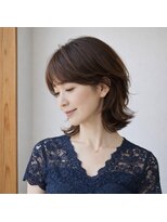 スープレックス ヘアーデザイン(SOUPREX HAIR DESIGN) ミセス柔らかミディアムレイヤーボブ 20代 30代 40代 50代 60代