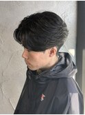 刈り上げセンターパート/波巻きツイストスパイラル/群馬高崎