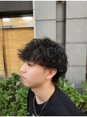 #波巻きパーマ