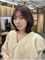 ムー(muu)&nbsp;くびれボブ×ピンクブラウン