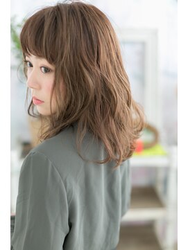 ミック ヘアアンドビューティー 大山店(miq  Hair&Beauty) ショートバングが個性的♪ガーリーふわミディb