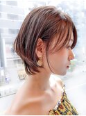 伸ばしかけショートボブ