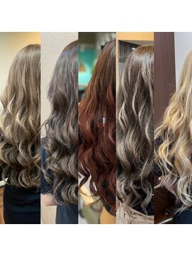 レヴェリー(REVERIE) ＃プルエクステ＃ハイライト＃ミルクティーベージュ＃グレージュ